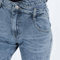 Alford Asymmetric Jeans Light Wash Denim
