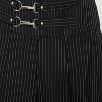 Vyola Mini Skirt Black Pinstripe