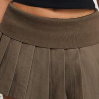 Fantasies Pleated Mini Skort Grey