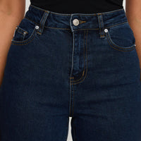 Thearlie High Rise Flared Jeans Dark Wash
