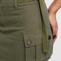 Take You Cargo Mini Skirt Green