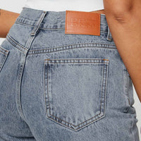 Krena Adjustable High Mid Rise Jeans Mid Wash