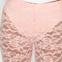 Peru Lace Pants Pink