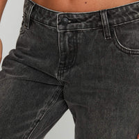 Better Half Low Rise Straight Leg Jeans Charcoal