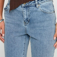 Magic Mirror Mid Rise Bootleg Jeans Ice Wash Petite