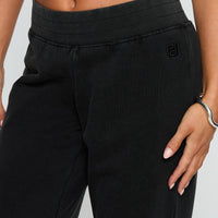 Summits Flared Track Pants Washed Black