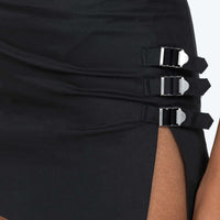 Back 2k Mini Skirt Black