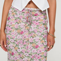 Emily Maxi Skirt Pink Floral