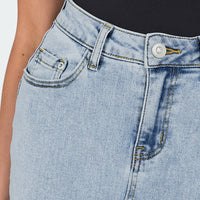 Batkins Maxi Skirt Light Wash Denim