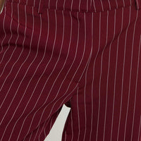 Aquaville Pants Burgundy Pinstripe