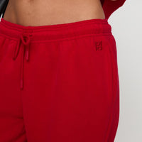 Dream Fleece Ankle Cuff Sweatpants Red