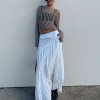 Miriah Maxi Skirt White