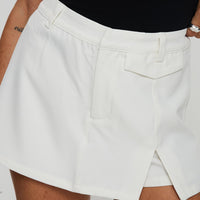 Deuce Split Skort White