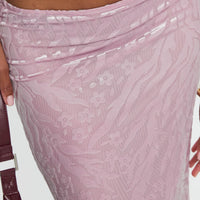 Kalei Maxi Skirt Pink Floral