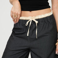 Seraphic Pants Charcoal Stripe