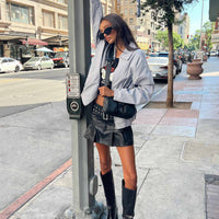 Emporium PU Mini Skirt Black