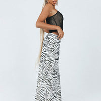 Ziggy Maxi Skirt Black / White