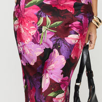 Joder Maxi Skirt Purple Floral