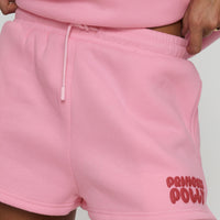 Princess Polly Sweat Short Bubble Text Pink / Red