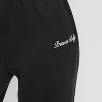 Princess Polly Wide Leg Track Pant Bubble Script Charcoal