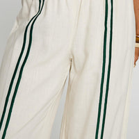 Telling Lies Pants White / Green