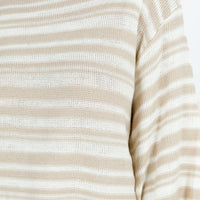 Lynda Stripe Set Beige / White
