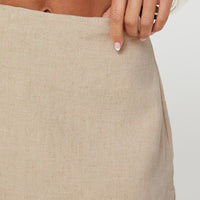 Gigi Skort Linen Beige
