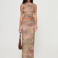 Cascadia Maxi Skirt Purple Multi