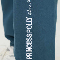 Princess Polly Track Pants Block / Cursive Text Slate