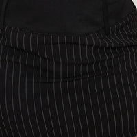 Christel Pinstripe Skort Black