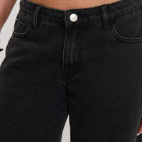 Ramos Low Rise Straight Leg Jeans Washed Black Petite