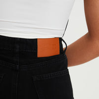 Nicolo High Rise Straight Leg Jeans Black