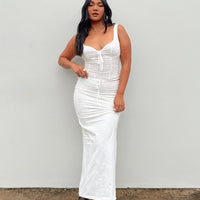 Flowerfields Maxi Skirt Ivory