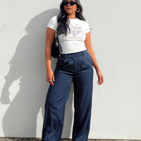 Archer Pants Pinstripe Navy