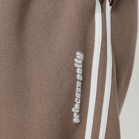 Princess Polly Track Pants Stripe Taupe / White Curve