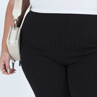 Allen Ribbed Pants Black Curve
