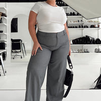 Alaina Pants Grey Curve