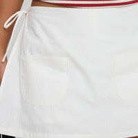 Gigi Wrap Skort White Tall