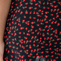 Kerri Mini Skirt Black Floral