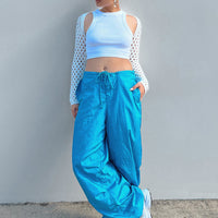 Motel Chute Trousers Blue