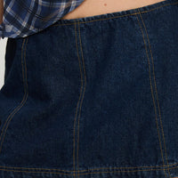 Lemoni Skort Denim Mid Wash Tall