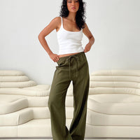 Breeta Drawstring Pants Olive