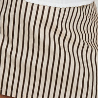 Gigi Skort Beige Stripe Curve