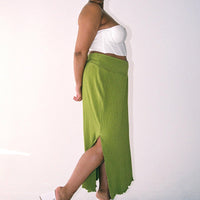 Mira Maxi Skirt Green Curve