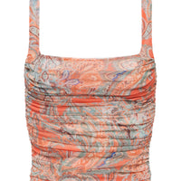 Rasha Mesh Paisley Tank