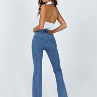 Dark Wash Flare Jean Denim