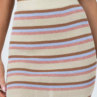 Kellie Knit Mini Skirt Multi