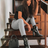 Iggy Gingham Pants Black/White