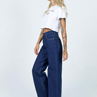 Motel Extra Wide Jeans Indigo Blue