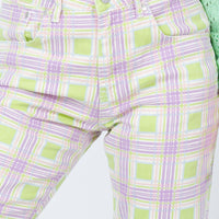 The Ragged Priest Trail Denim Jeans Green Check